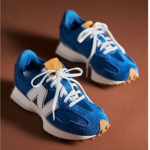 New Balance 327 Blue and White Women's Shoes